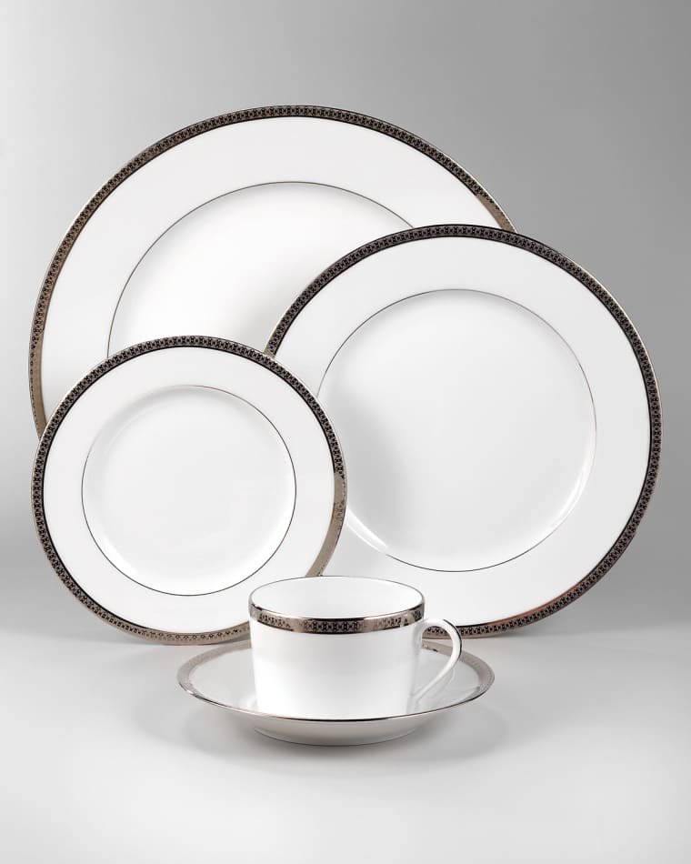 Haviland Symphony Platinum Dinner Plate Symphony Platinum Salad Plate Symphony Platinum Cup
