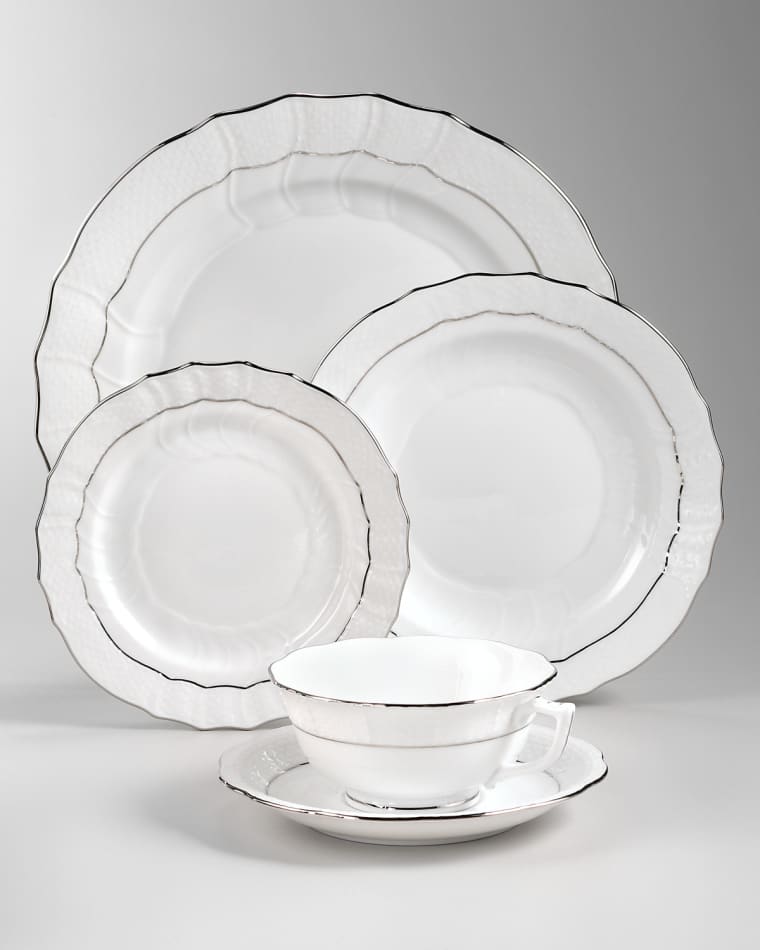 Herend Platinum Edge Bread & Butter Plate Platinum Edge Salad Plate Platinum Edge Dinner Plate