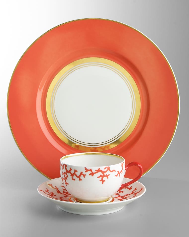 Raynaud Cristobal Coral American Dinner Plate Coral Cristobal Dinner Plate Cristobal Coral Salad/Dessert Plate