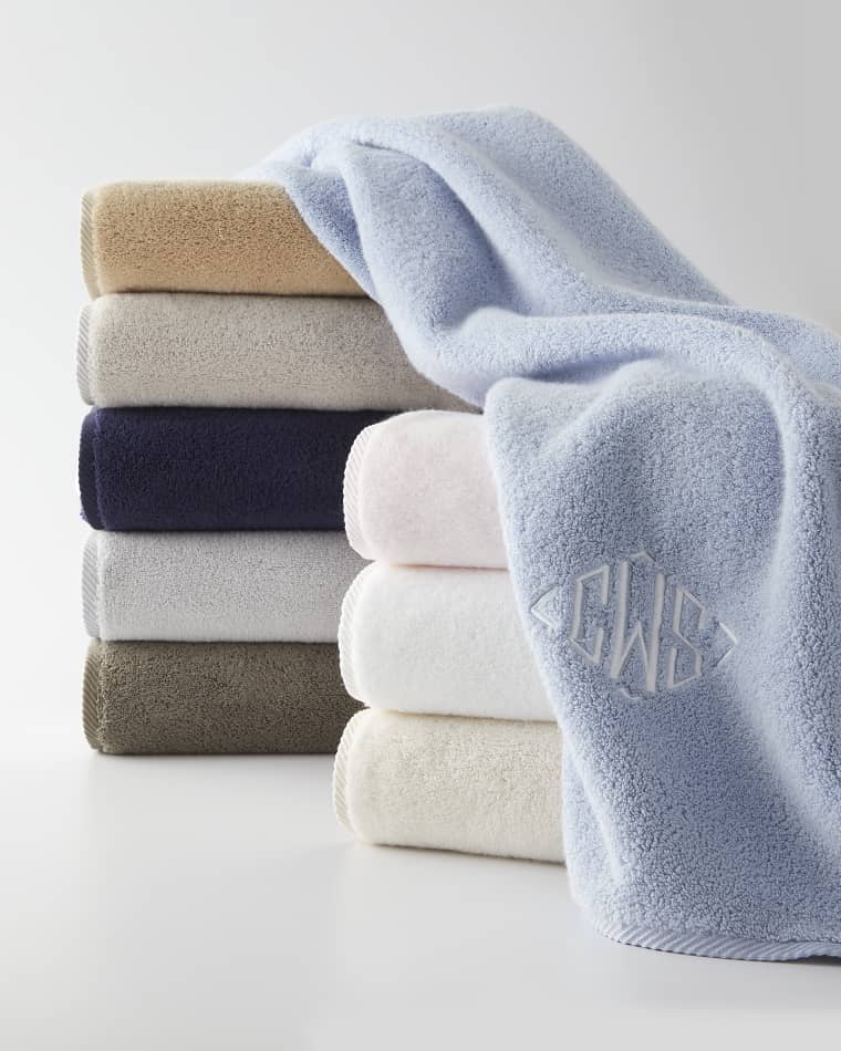 5-piece Craig bath towel set in stripped cotton terry Black & White |  Missoni