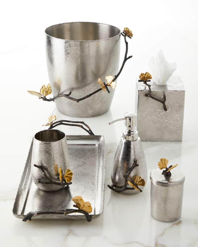 Michael Aram Butterfly Ginkgo Tissue Box Holder Butterfly Ginkgo Rectangular Tissue Box Holder Butterfly Ginkgo Soap Dispenser