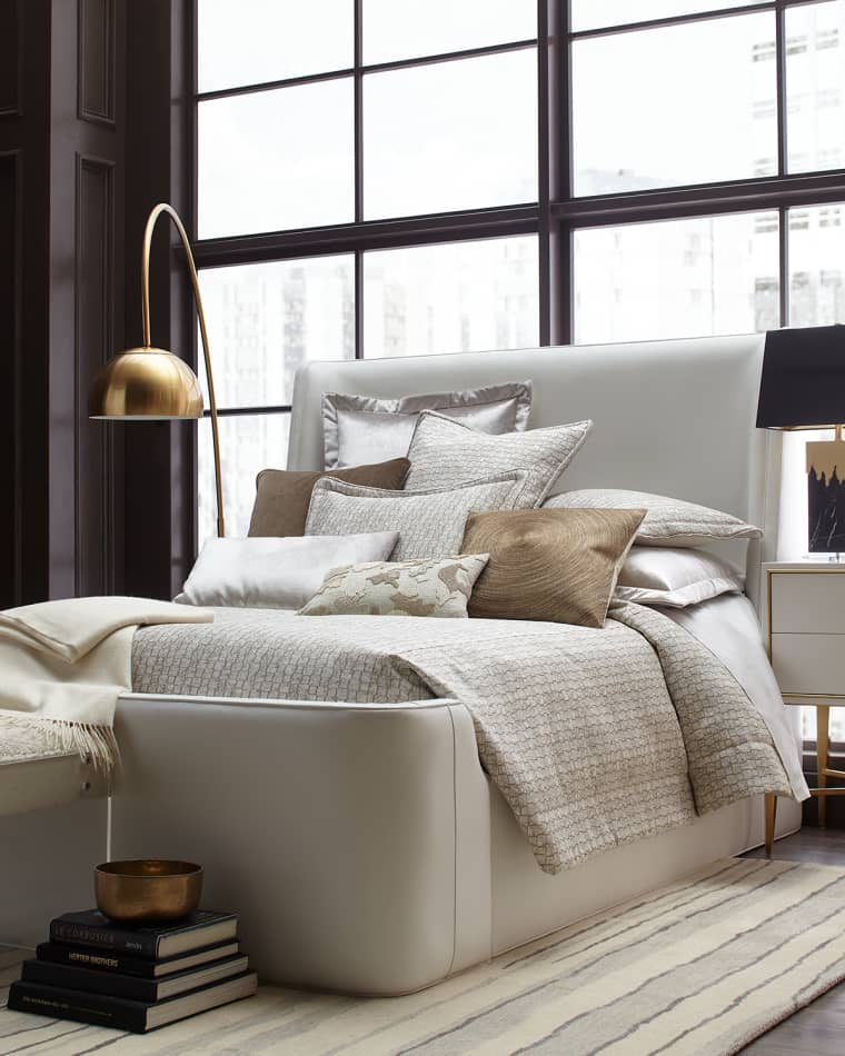 Olivia Quido Pebble Main European Sham Pebble Solid Velvet European Sham Pebble Lumbar Pillow