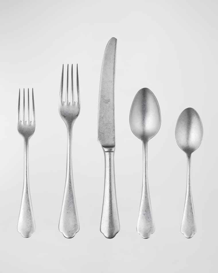 Mepra Dolce Vita Pewter 20-Piece Flatware Set