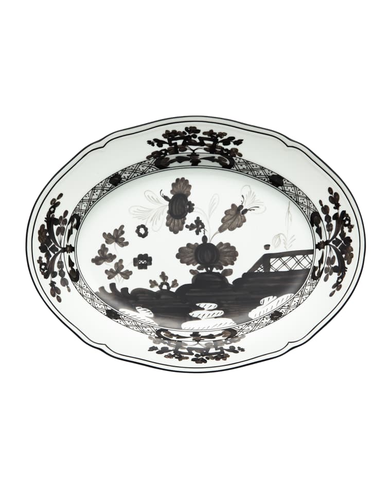 GINORI 1735 Oriente Italiano Oval Platter, Albus
