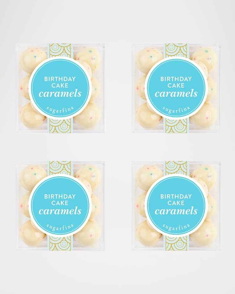 Sugarfina Birthday Cake Caramels, Small Cube 4-Piece Kit