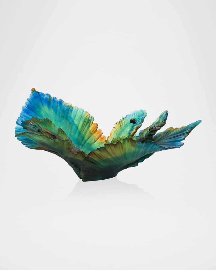 Daum Fleur de Paon Centerpiece