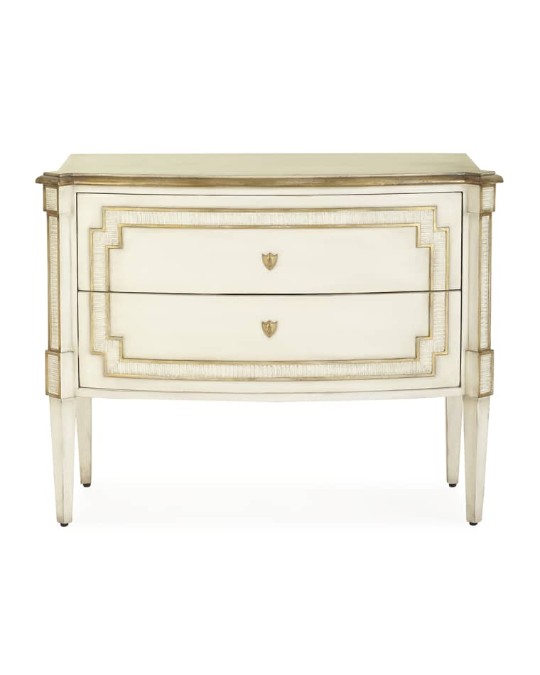 John-Richard Collection Corsini Nightstand with Push-Open Drawers
