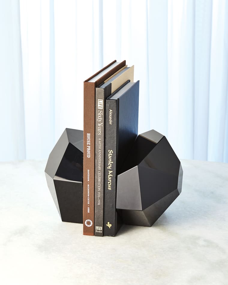 Global Views Crystal Bookends, Set of 2