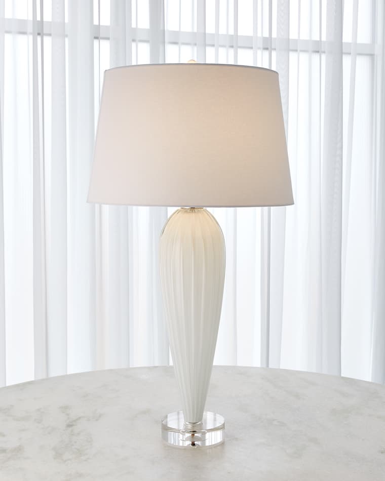 Global Views Teardrop Glass Lamp