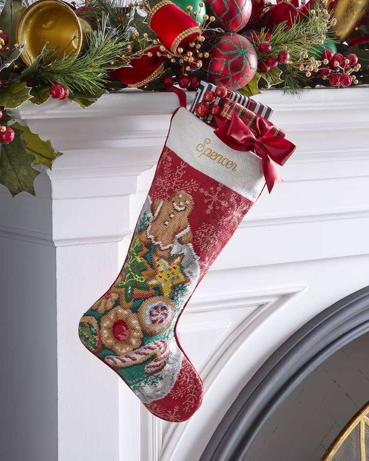Sferra Personalized Retro Cookies Holiday Stocking