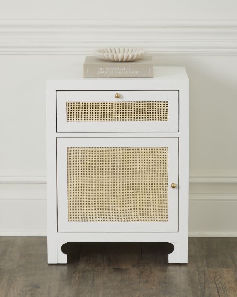 Worlds Away Hannah Cane Cabinet