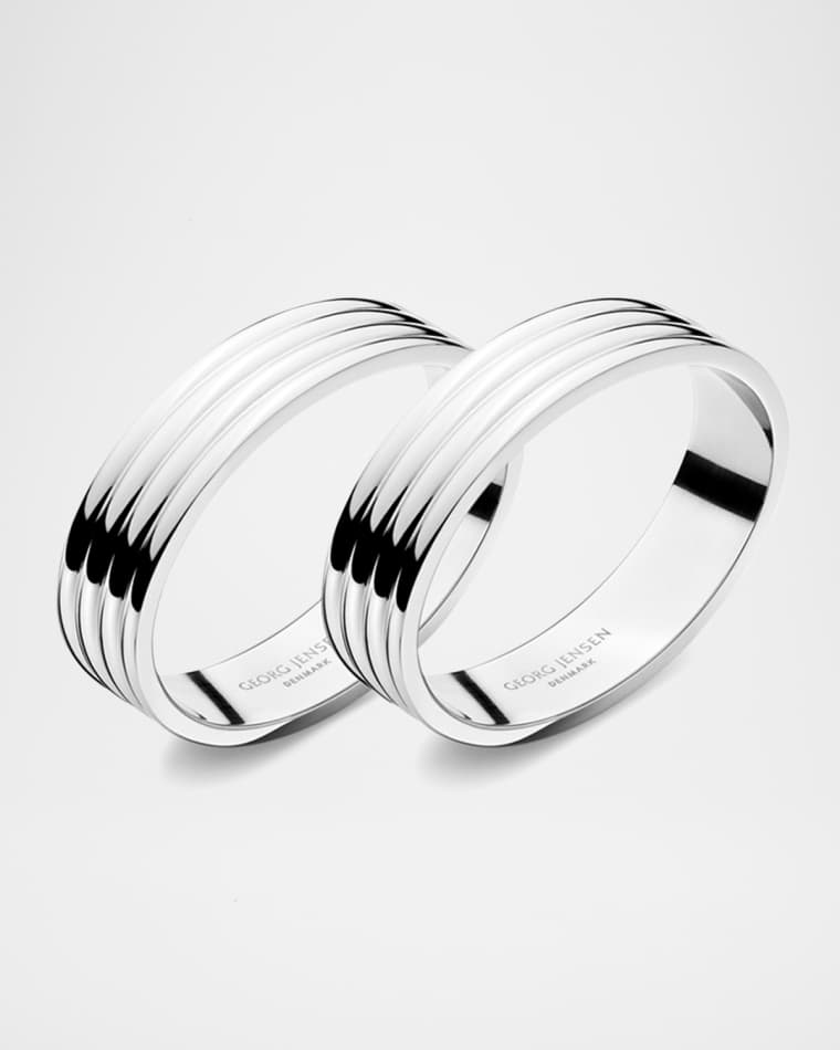 Georg Jensen Bernadotte 2-Piece Napkin Ring Set