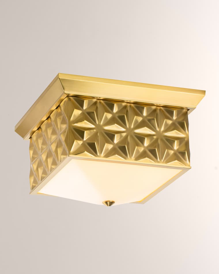 Lucas + McKearn Alpha Square Flush Mount