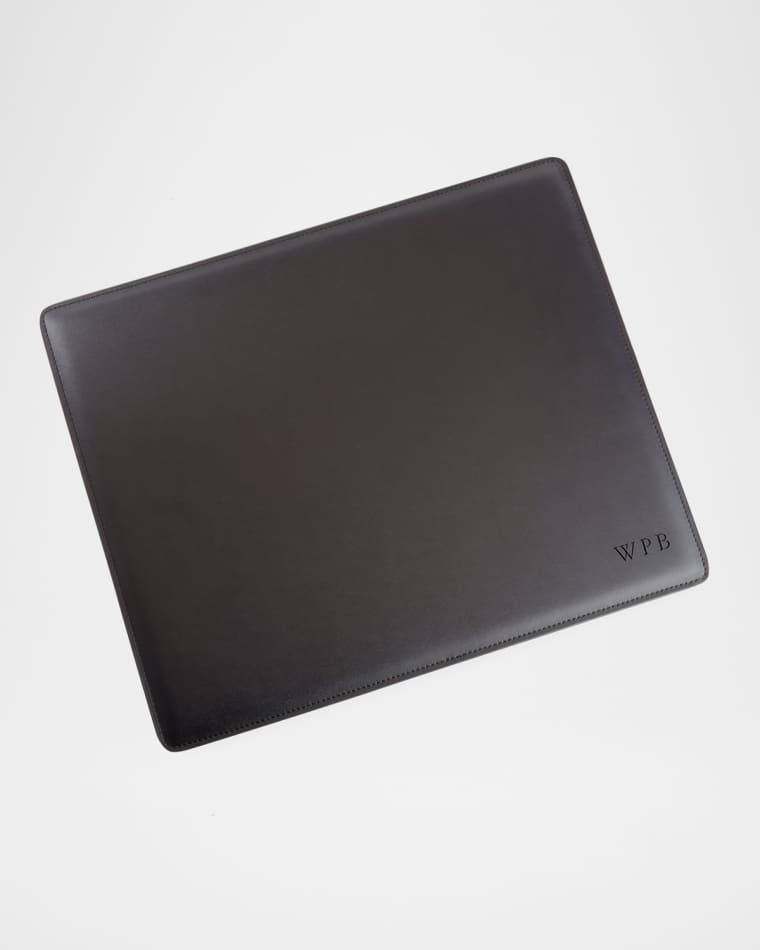 ROYCE New York Personalized Leather Desk Pad, 17" x 14"