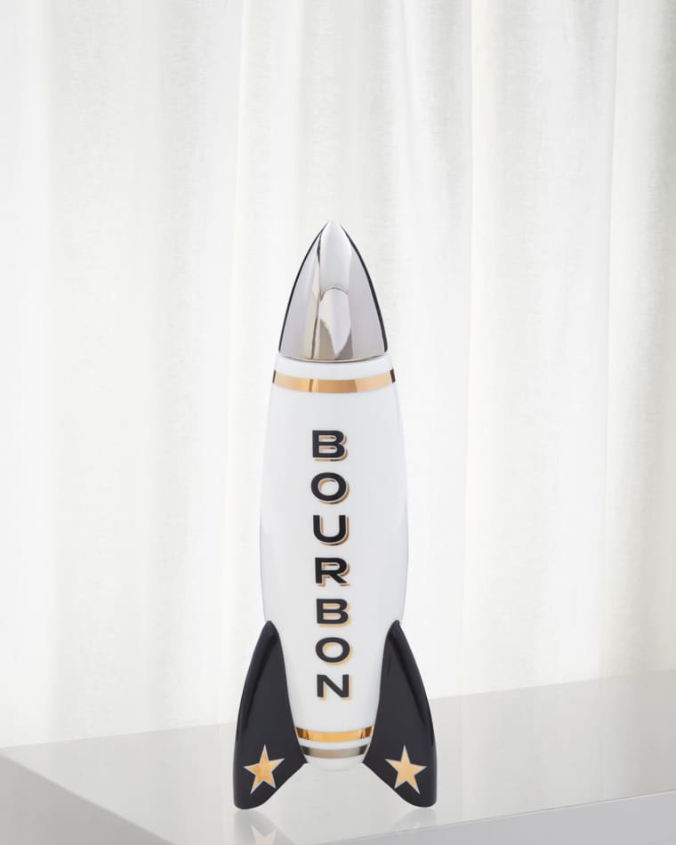Jonathan Adler Rocket Decanter Bourbon, 23.3 fl oz.