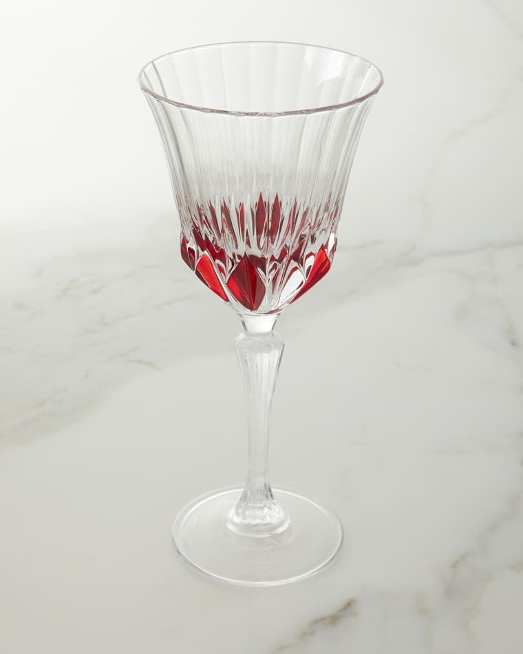 Neiman Marcus Red Water Glasses, Set of 4
