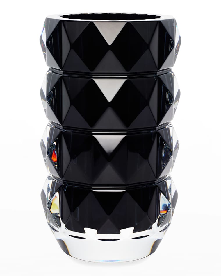 Baccarat Louxor Black Crystal Vase