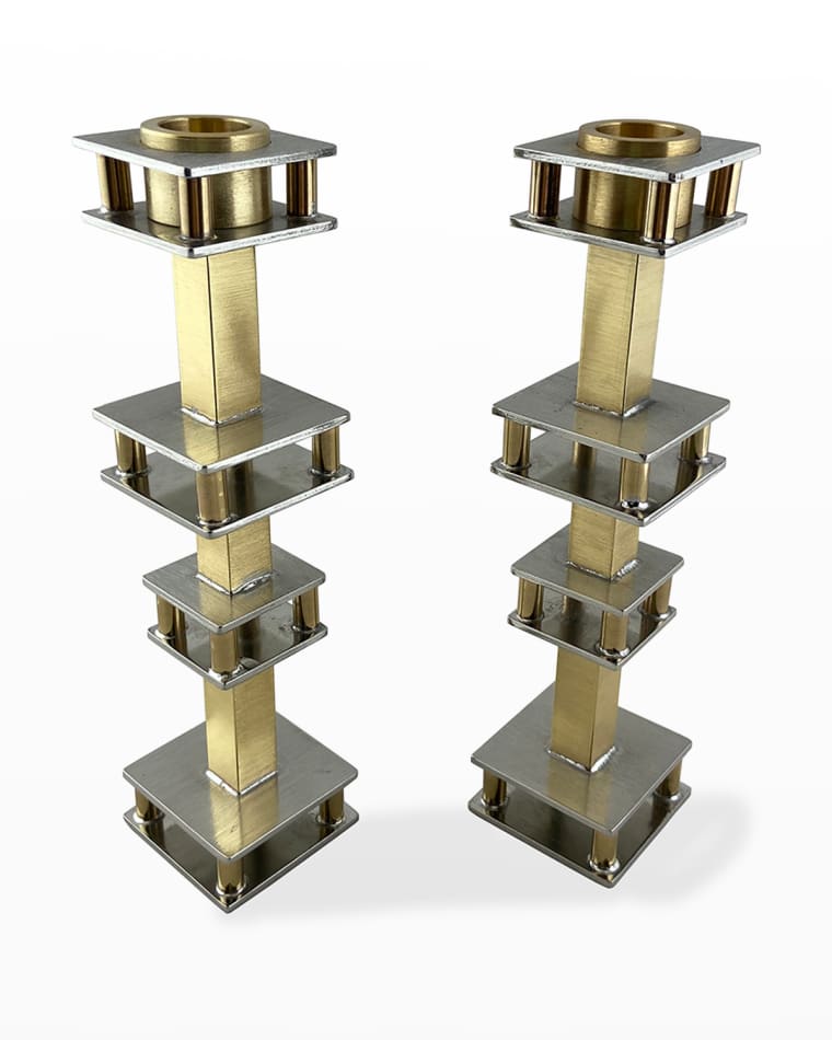 Joy Stember Metal Arts Studio Sylvia Candle Holders by Joy Stember