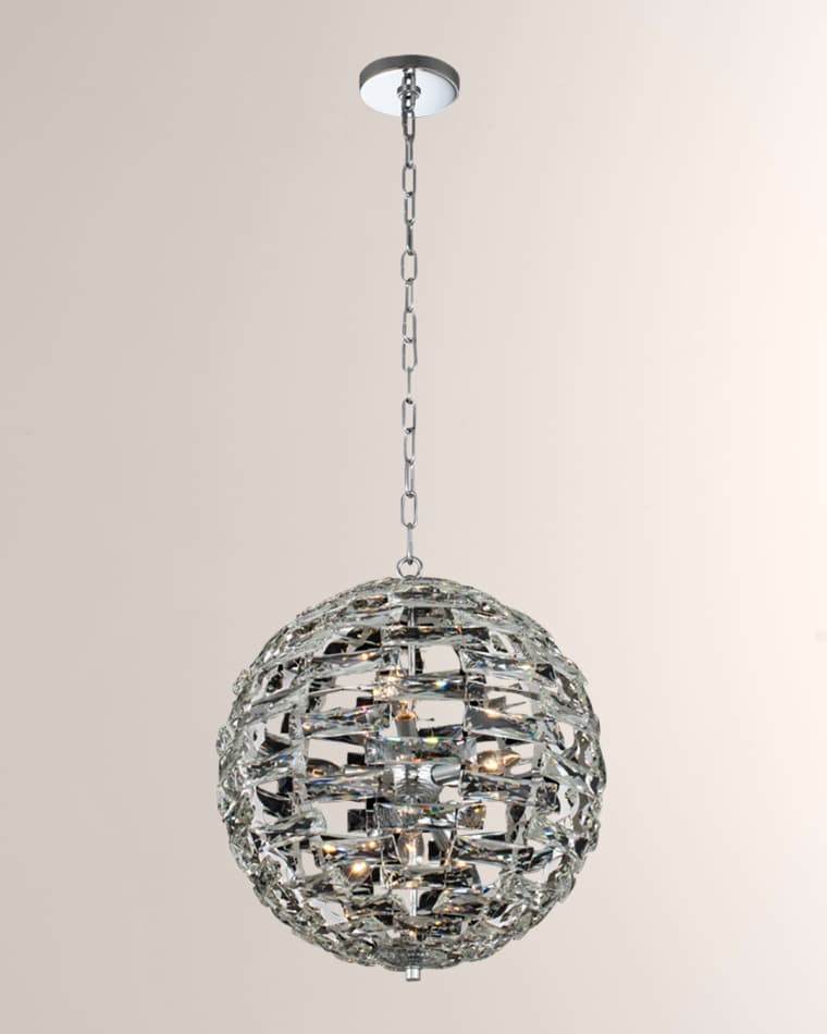 Allegri Crystal by Kalco Lighting 18" Alta Orb Pendant Light