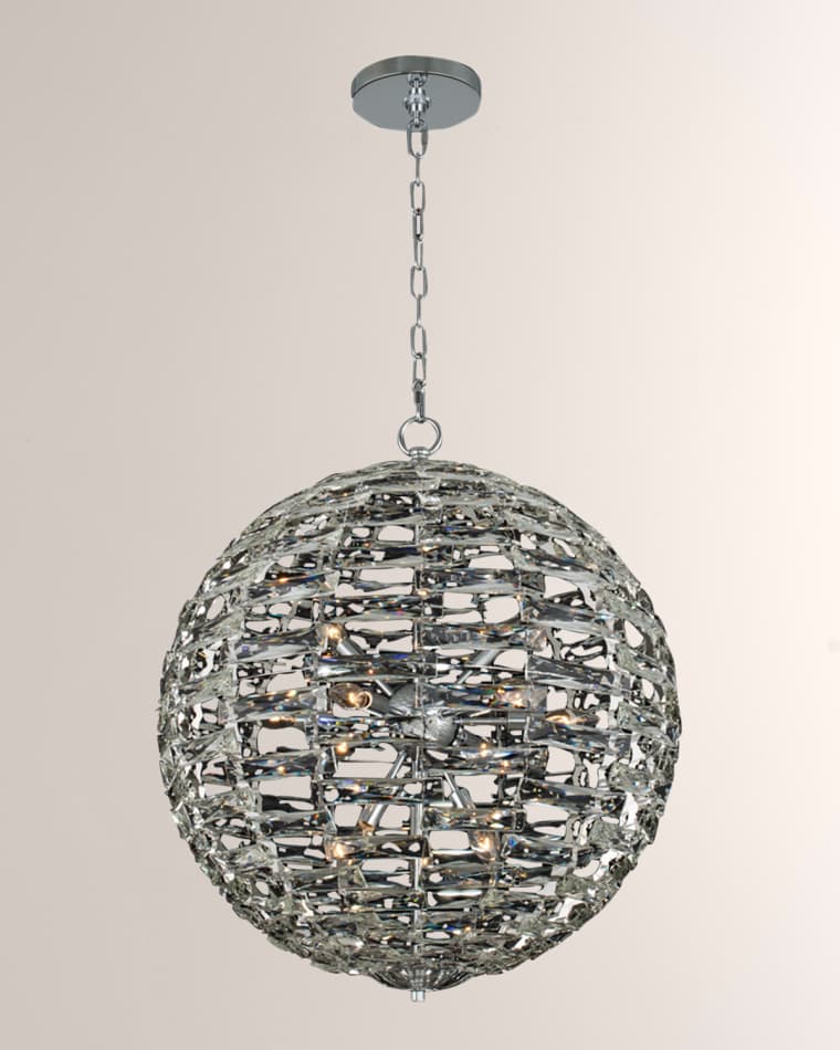 Allegri Crystal by Kalco Lighting 36" Alta Orb Chandelier