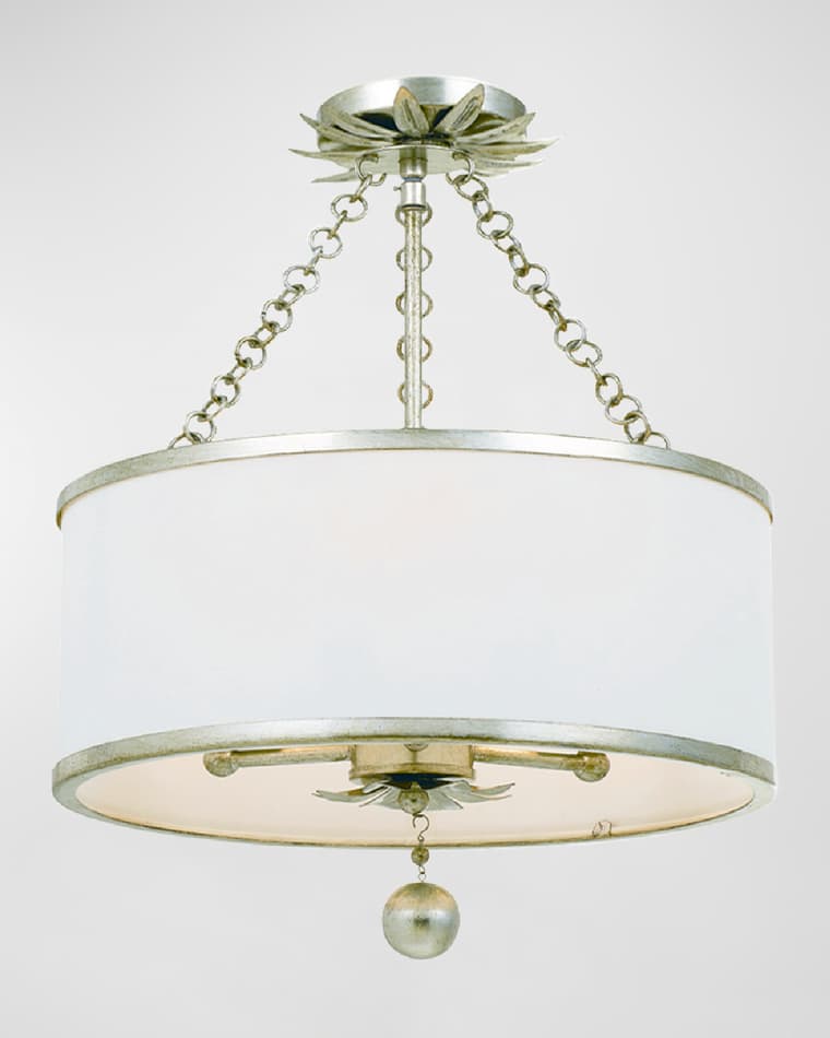Crystorama Broche 3-Light Antique Chandelier
