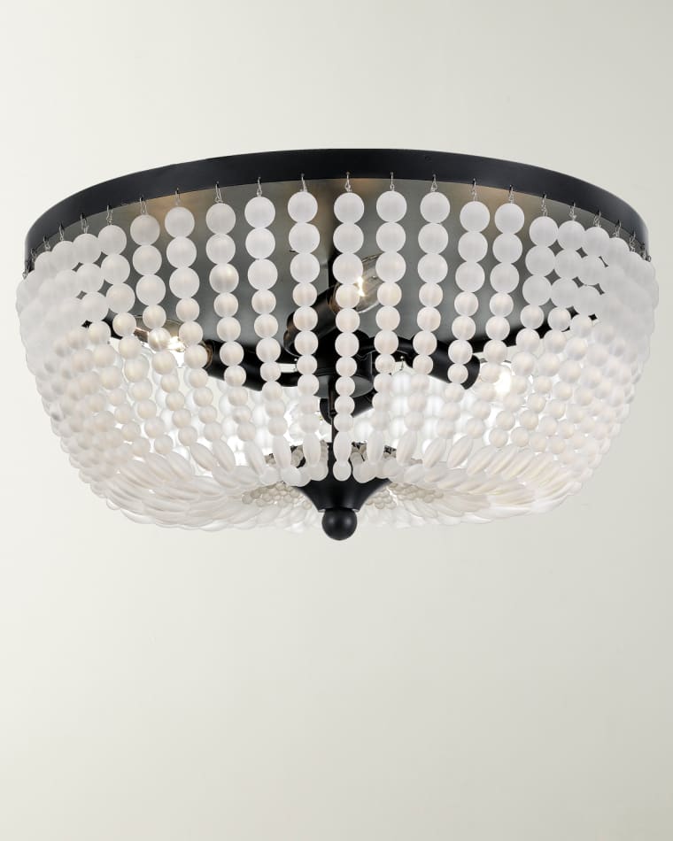 Crystorama Rylee 4-Light Matte Black Ceiling Lamp