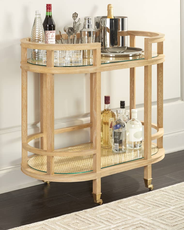 Worlds Away Soren Bar Cart