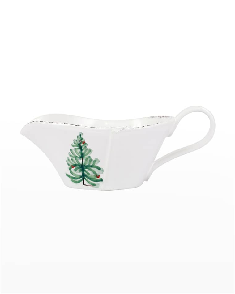 Vietri Lastra Holiday Sauce Server