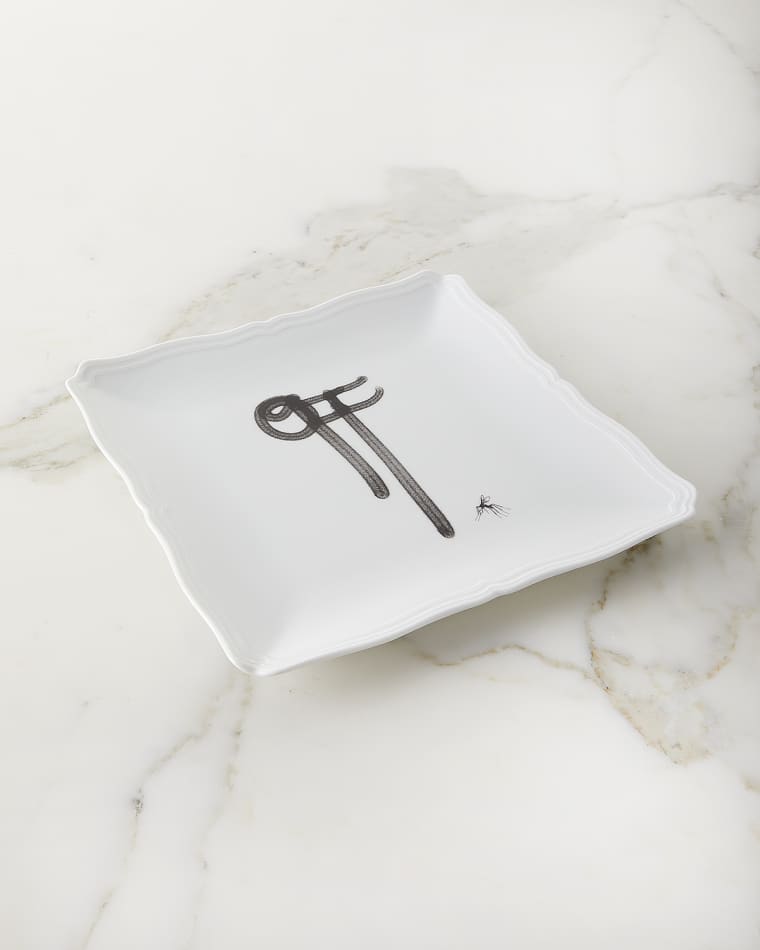 Off White c/o Ginori 1735 Off White Square Plate - 10"