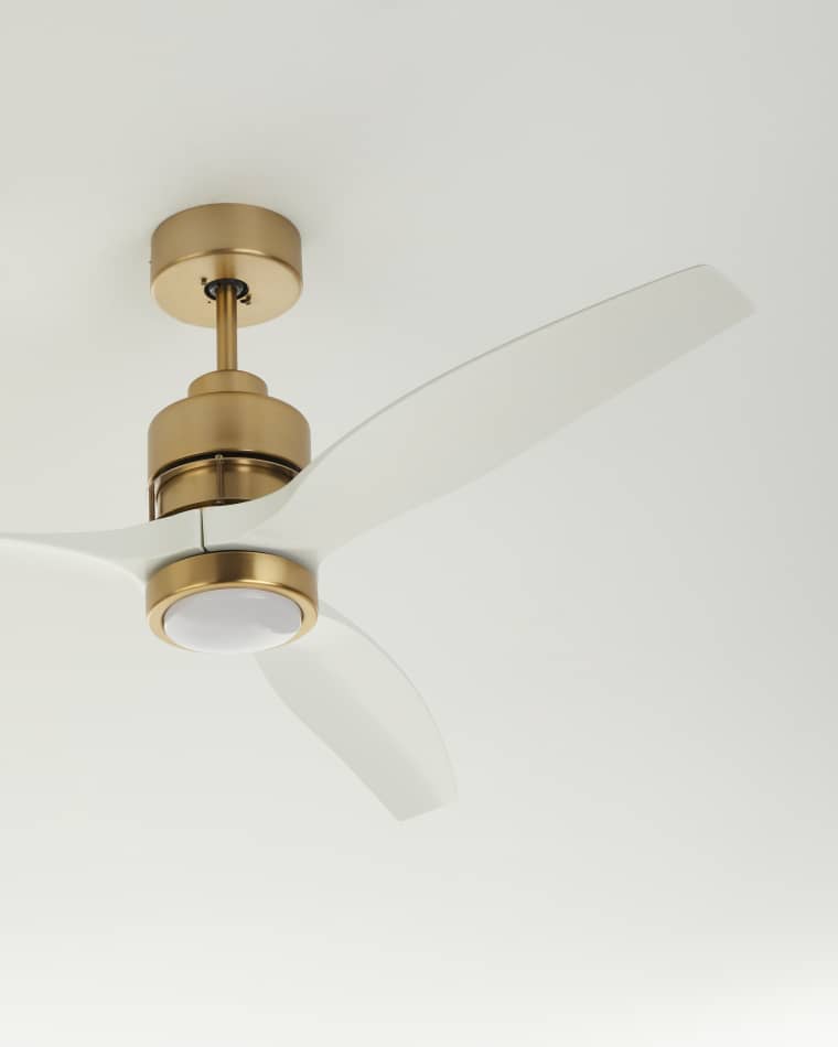 Ceiling Fans At Horchow, Lucite And Gold Ceiling Fan