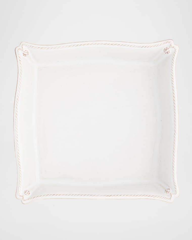 Juliska Berry & Thread Matzoh Plate - Whitewash