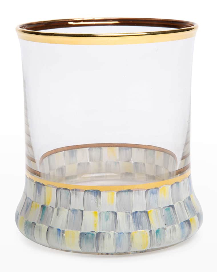 MacKenzie-Childs Sterling Check Tumbler