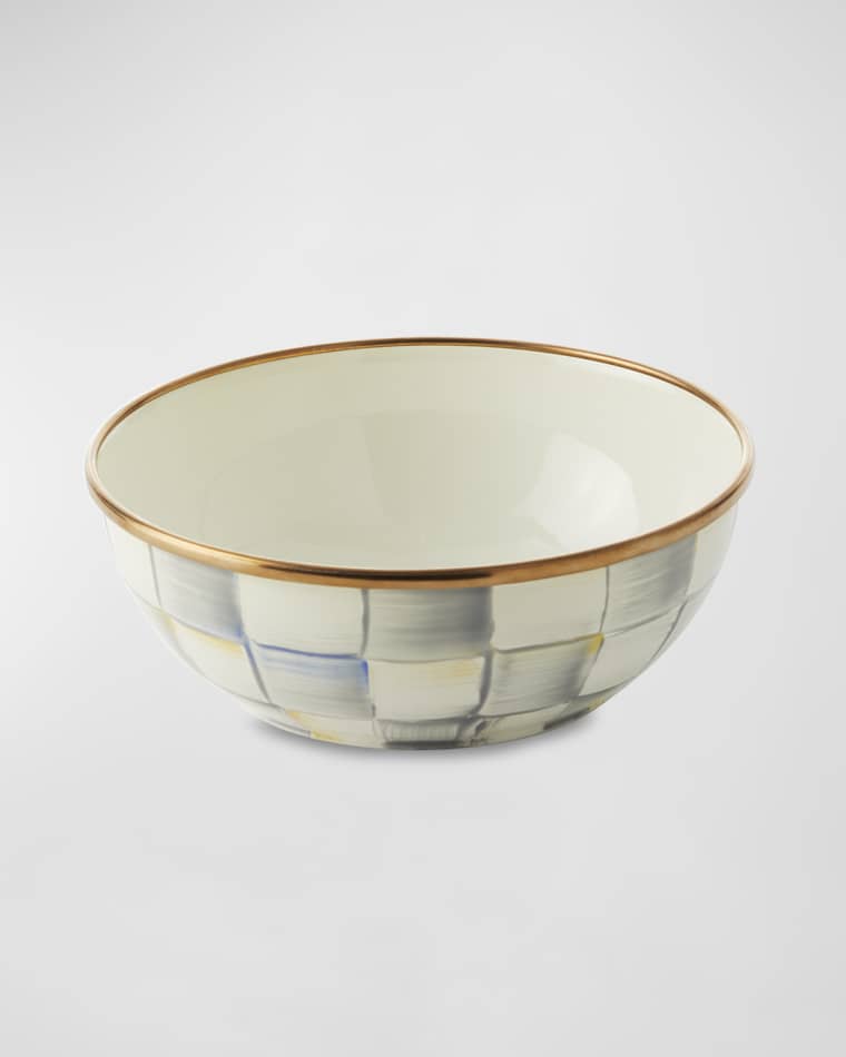 MacKenzie-Childs Sterling Check Everyday Bowl