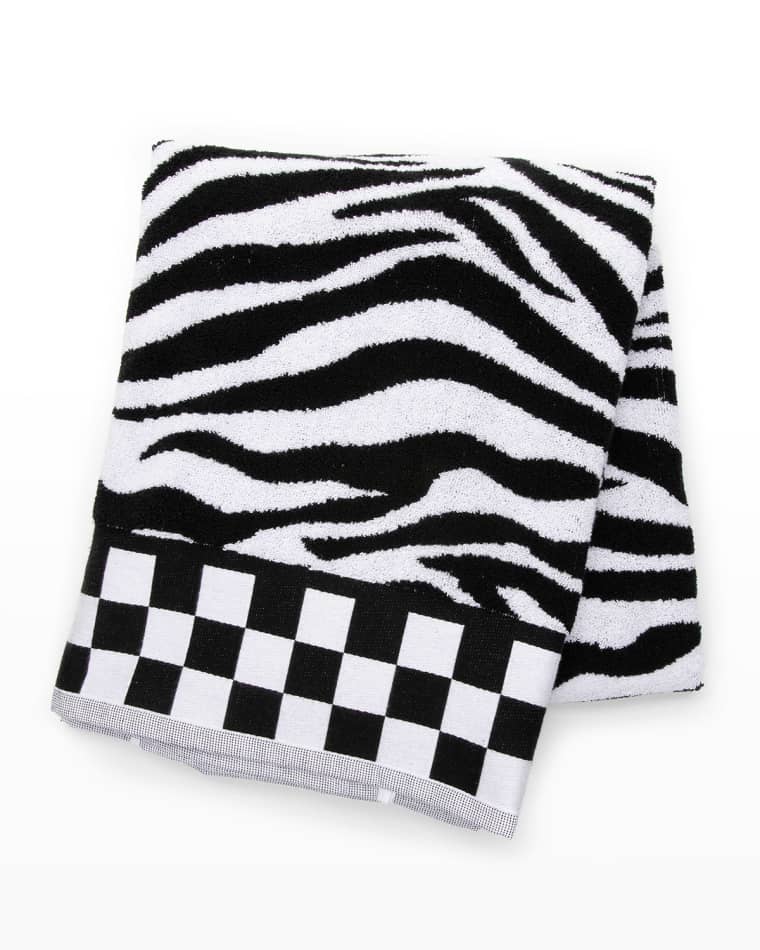 MacKenzie-Childs Zebra Bath Towel