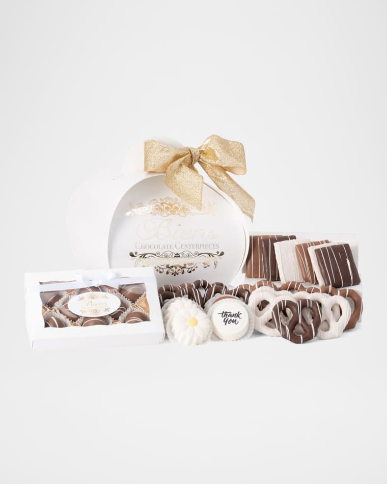 Biens Chocolate Centerpiece Thank You Large Tulip Box