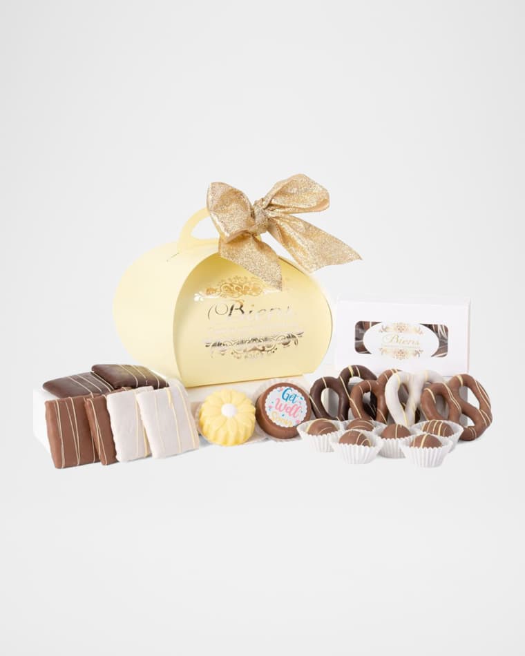 Biens Chocolate Centerpiece Get Well Soon - Small Tulip Box