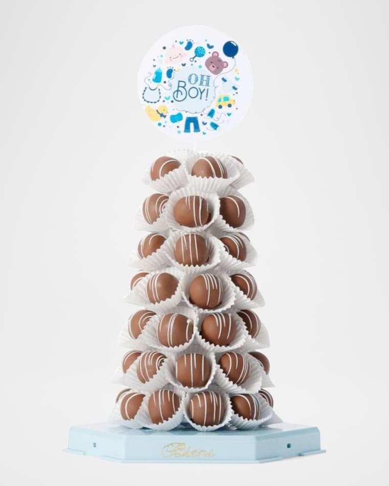 Biens Chocolate Centerpiece Baby Bien Tower - Light Blue