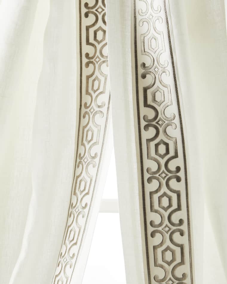 Home Silks Two Andes Natural Curtains, 96"L