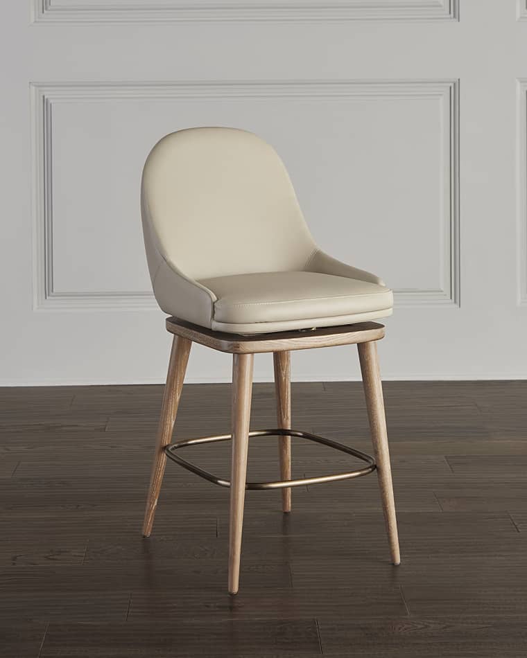 Interlude Home Harper Swivel Counter Stool, 26"