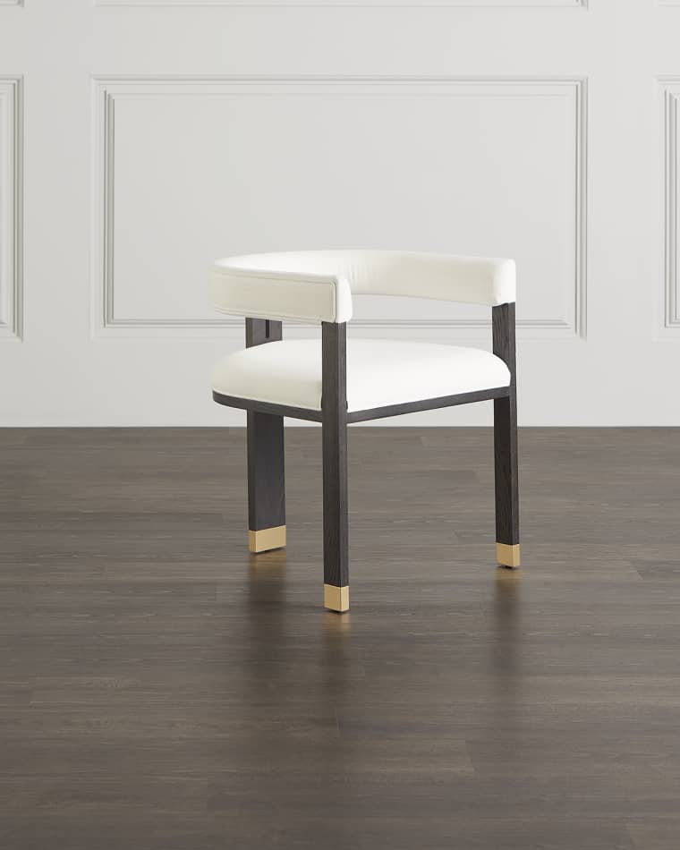 Worlds Away Lela Barrell Back Dining Chair
