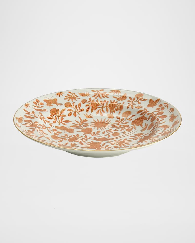 Mottahedeh Sacred Bird & Butterfly Rim Soup Bowl