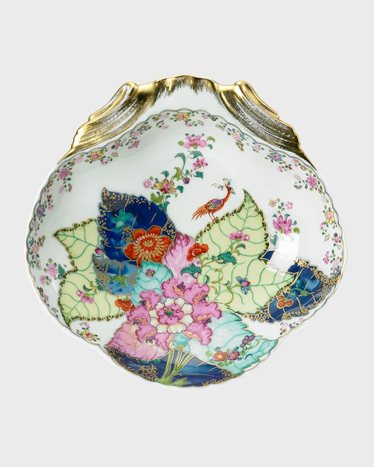 Mottahedeh Tobacco Leaf Shell Dish