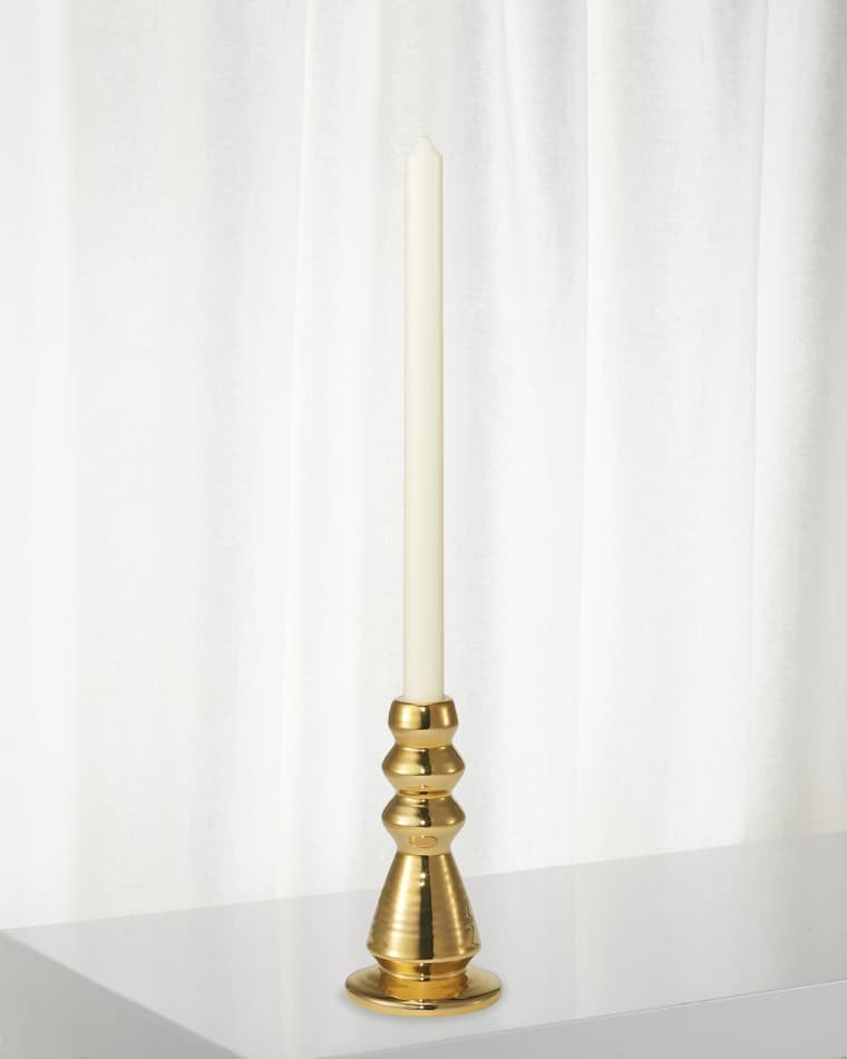 AERIN Allette 6.3" Large Candleholder, Gold