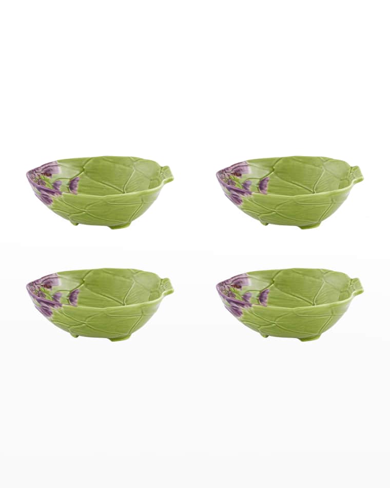 Bordallo Pinheiro 7" Artichoke Bowl, Set of 4