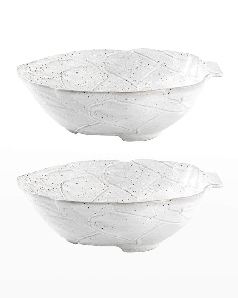 Bordallo Pinheiro Artichoke Salad Bowl, Set of 2