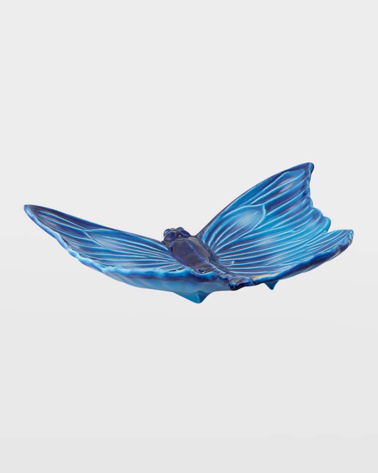 Bordallo Pinheiro "Cloudy Butterflies" Catchall Tray by Claudia Schiffer