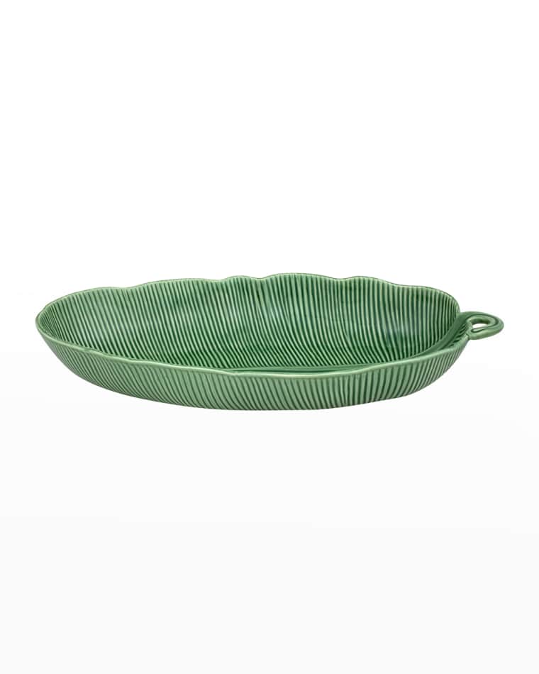 Bordallo Pinheiro Banana Leaf Salad Bowl, 169 oz