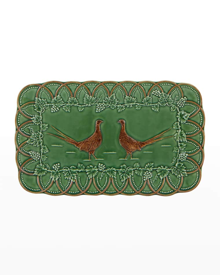 Bordallo Pinheiro Pheasants Woods Tray