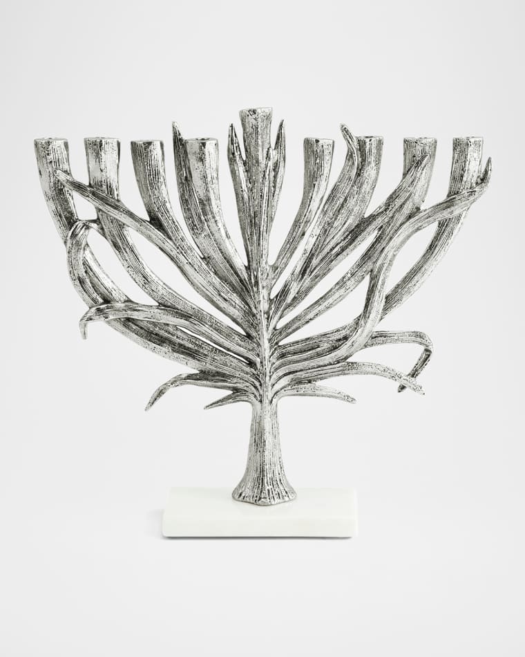 Michael Aram Palm Nickel-Plated Small Menorah