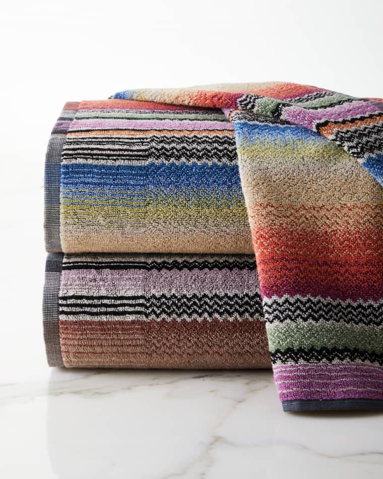 Patterned Designer Towels at Horchow